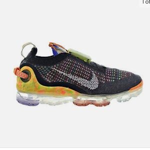 Nike Air VaporMax 2020 FK Flyknit Shoes Grey Multi-Color Women's New
